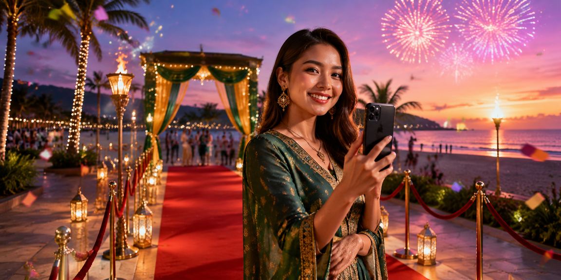 Pengguna Pulau Pinang menyediakan telefon Android untuk memasang aplikasi nk250 semasa Hari Raya